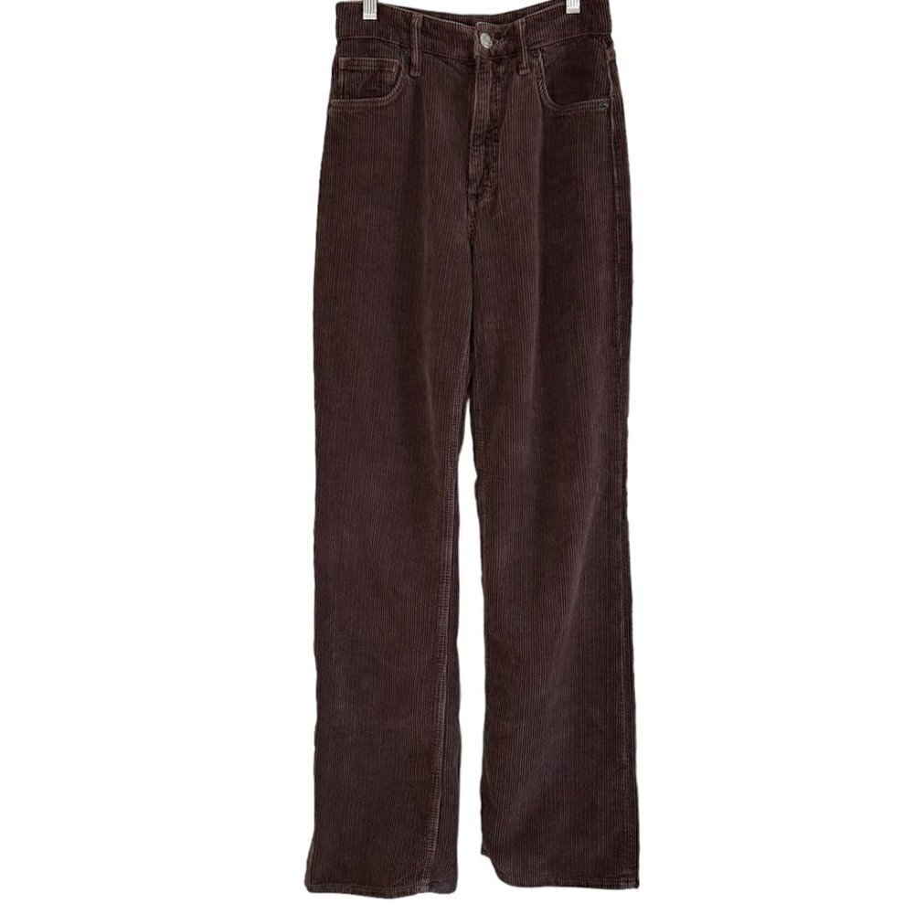 Zara Wide Leg Corduroy Pants Brown Tall Women, Tall Sz 4
